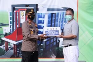 Polda Sumsel Terima Bantuan dari Yayasan Buddha Tzu Chi Palembang