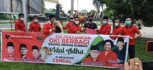 PDIP OKI Salurkan Empat Sapi Kurban