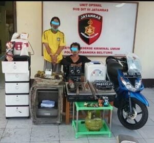 Dua Pelaku Curat Spesialis Bobol Brankas Dibekuk Tim Jatanras Polda Babel