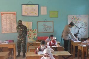 Dengan Pengawasan Ketat, Sekolah di Muba Laksanakan Ujian Sekolah Tatap Muka