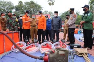 HNU Pantau Kesiapan Personel di Muara Enim Antisipasi Karhutla