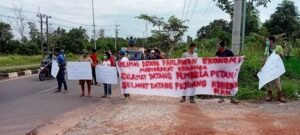 Aksi Petani dan Pekerja Ubi Casesa Menyambut Kepulangan 9 Perwakilan Warga Kenanga