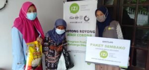 IZI Sumsel Salurkan Puluhan Paket Sembako untuk Masyarakat