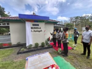 Resmikan Masjid, Kapolres Muratara Ingin Personel Tingkatkan Imtaq