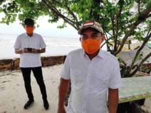 Air Laut di Kawasan Wisata Pantai Pasir Padi Meluap, Molen Langsung Tinjau ke Lokasi