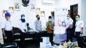 PT KAI Salurkan CSR Berupa Masker Senilai Rp 410juta