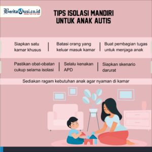 [INFOGRAFIS] Tips untuk Isolasi Mandiri Bagi Anak Autis