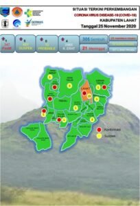 347 Warga Lahat Terkonfirmasi Covid 19, 21 Meninggal&nbsp;
