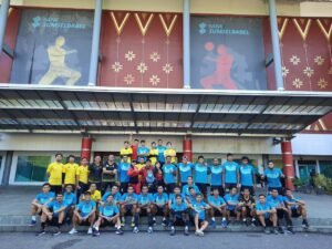 Lupakan Sejenak Liga 2, Pemain Sriwijaya FC Ikuti Senam Aerobik