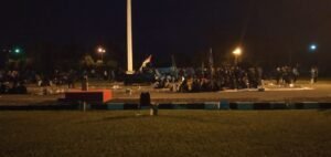 Unjuk Rasa Penolakan Omnimbus Law di Bangka Berlangsung Hingga Malam Hari