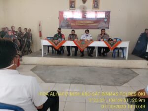 Selain Tentang Keamanan, Polres Ingatkan Warga Tentang Bahaya COVID-19