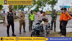 Masih Banyak yang Melanggar, Petugas Gabungan Muba Laksanakan Operasi Yustisi Penegakan Disiplin Prokes Covid-19