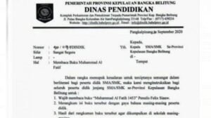 Viral Siswa di Babel Wajib Baca Buku Felix Siauw, Ferdinand: Mencurigakan