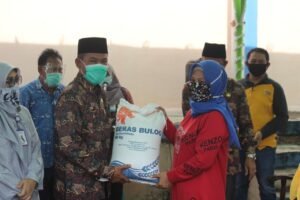 Wabup OKI Launching Penyaluran Bansos Beras untuk KPM PKH