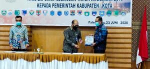 Raih WTP Lima Kali Pemkab Lahat Terima Award