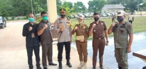 Kapolres OKI Apresiasi Kinerja Pol PP Tegakkan Protokol Kesehatan COVID-19