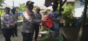 Polres Basel Salurkan 100 Paket Sembako ke Warga Kurang Mampu