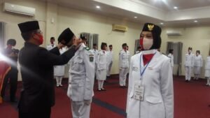 Pimpin Pelepasan Paskibraka 2020, Kadispora Muara Enim Titip Pesan Ini