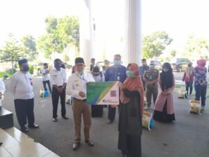 Peduli Covid 19, Jamsostek Bantu Sembako Sebanyak 200 Paket