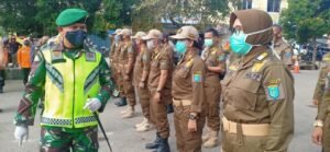 Tekan Penyebaran Corona, Personel TNI-Polri di OKI Siaga Disiplinkan Warga