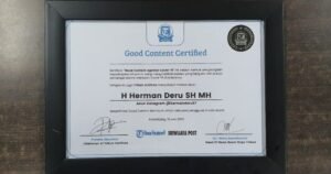 Herman Deru Terima Penghargaan Influencer Good Content Award Againts Covid-19
