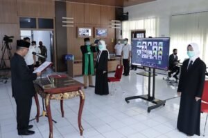 35 Pejabat Fungsional Pemkab Muba Dilantik Lewat Vidcon