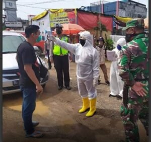 Ditetapkan Zona Merah Banyuasin Perketat Akses Masuk