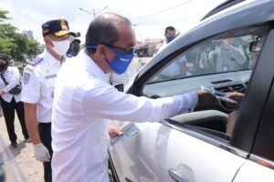 Wako dan Wawako Pantau Langsung Titik Check Poin di Palembang