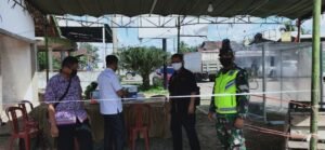 Koramil 404-04 Gunung Megang Salurkan APD ke Posko Covid19 Desa Belimbing