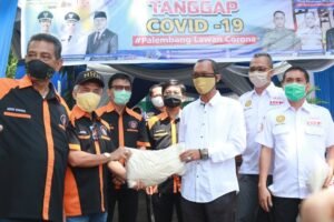 Posko Gugus Tugas Palembang Kembali Terima Bantuan 1 Ton Beras