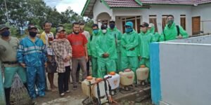 Dorong Warga Peduli covid 19, Dewan Ini Sumbang Disinfektan dan APD