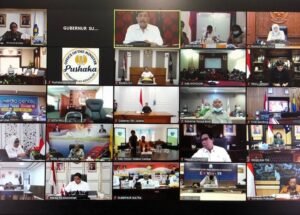 Vicon Bareng para Menteri, HD Maksimalkan Upaya Penanganan Covid-19 di Sumsel