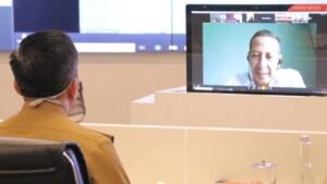 Bahas PSEL Pemkot Palembang Lakukan Koordinasi Lewat Video Conference