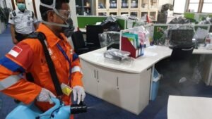 Cegah Penyebaran Waba Covid 19, Pertamina Sterilkan Seluruh Asset