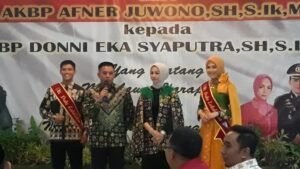 Suasana Haru Iringi Malam Kenal Pamit Kapolres Muara Enim