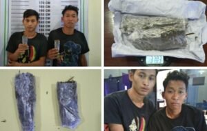 Buang Paket Ganja, Dua Pemuda Air Kati&nbsp; Dibekuk Polisi