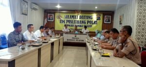 Tim Puslitbang Mabes Polri Survei Tingkat Kepercayaan Masyarakat Terhadap Polres Basel