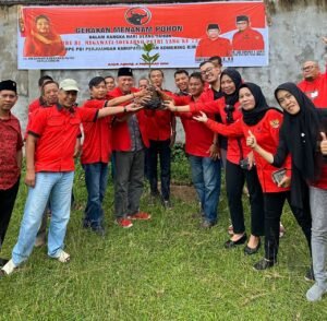 Kado untuk Megawati, PDIP OKI Lakukan Gerakan Tanam Pohon Serentak