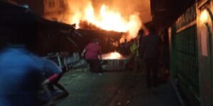Enam Kios di Pasar Pagaralam Hangus Terbakar