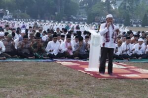 Kabut Asap Belum Reda, Pemkab Muba Kembali Gelar sholat Istisqo