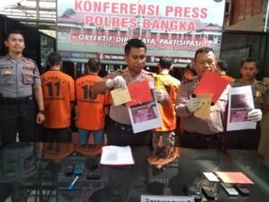 Polres Bangka Ungkap Kasus Narkoba, Satu Tersangka Miliki Senpi