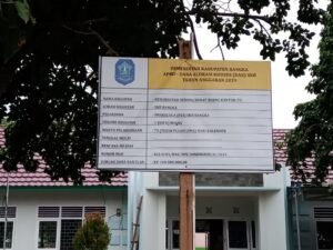 Proyek 1,1 Miliar SKB Disdik Bangka Diborong Kontraktor Bernama Sugiarto, Benarkah?