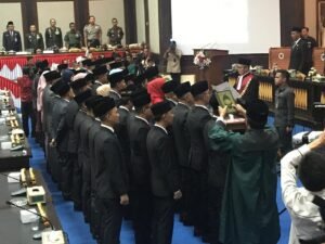 45 Anggota DPRD OKI Bersumpah Penuhi Kewajiban