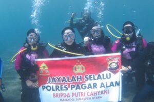 Bripda Putri Harumkan Polres Pagaralam dalam Guinness World Record (GWR) di Manado