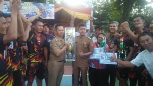 Juara Walikota Cup, Team Voli Muara Siban Dihadiahi Kambing