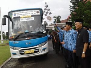 Pemkab OKI Launching Angkutan Lebaran Gratis
