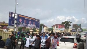 Gelar Aksi di Mapolda Sumsel, Ini Tuntutan Mahasiswa