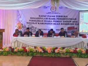 KPU OKI Gelar Rapat Pleno Terbuka Rekapitulasi Penghitungan Suara