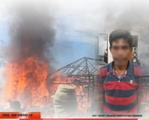 Rumah Pelaku Pembunuhan Sadis Talang Rimba Dibakar Massa