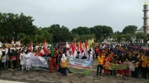PP IPM Gelar Pawai Kolaborasi Pelajar se Kota Palembang